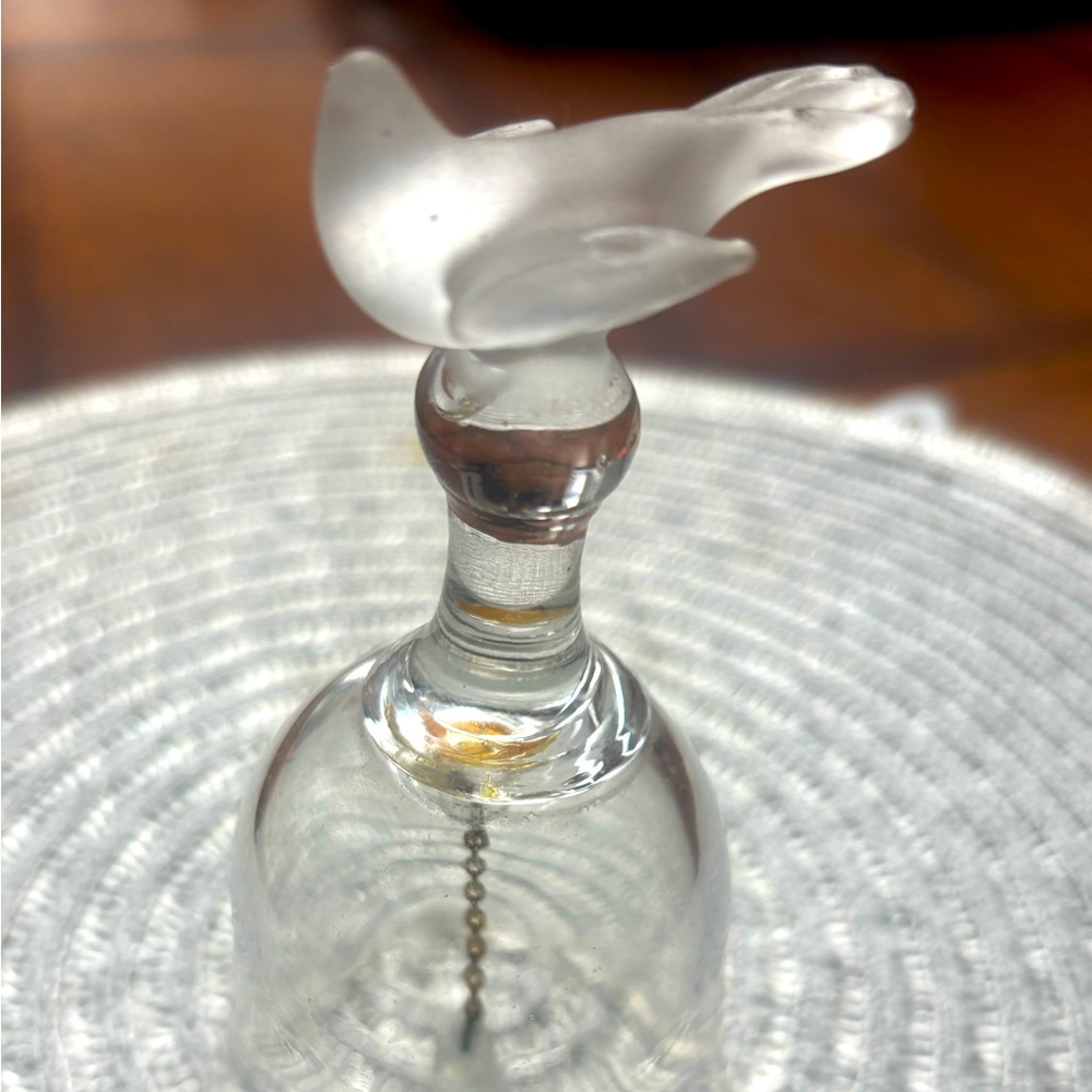 Crystal Dove Bell: Frosted Ornament, George Good Design
